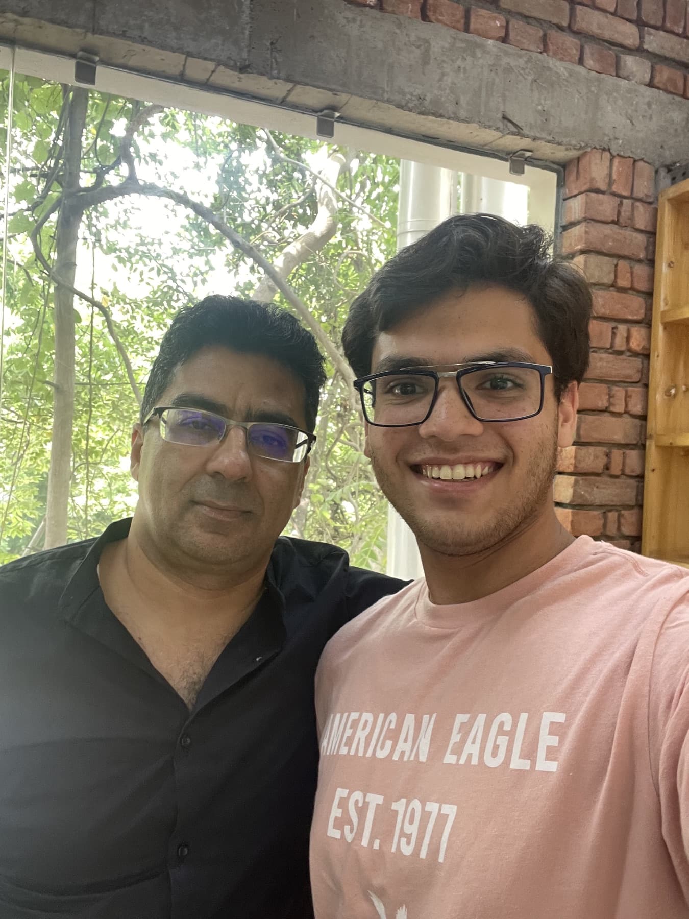 Manan with mentor Prince Khaneja